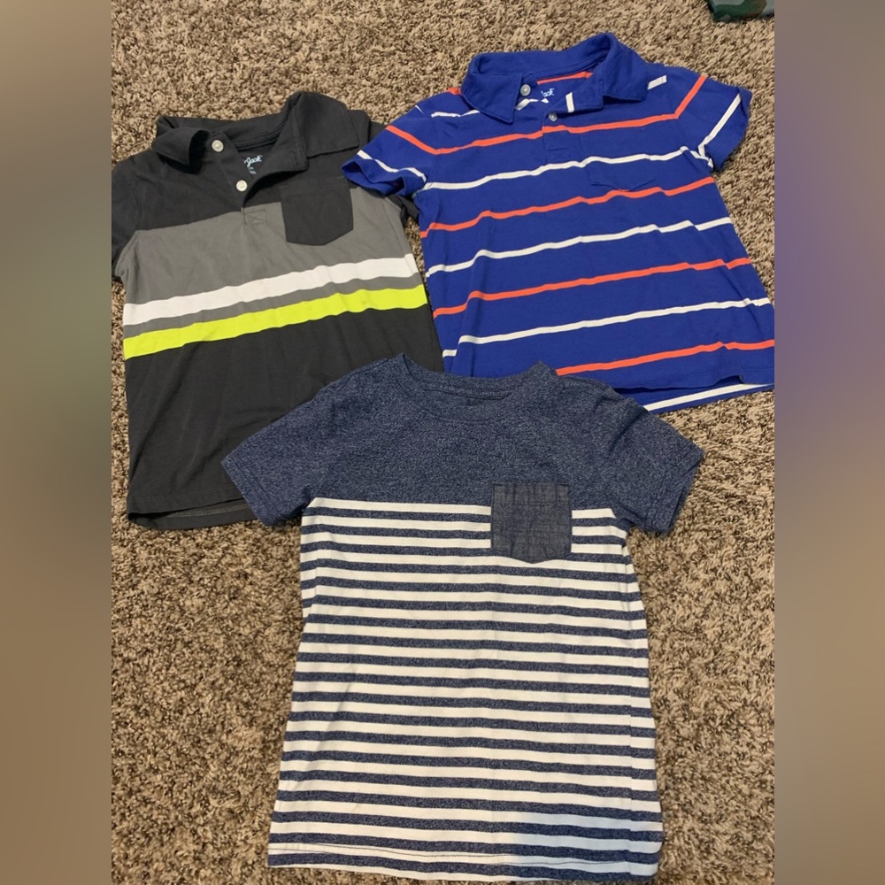 Cat and Jack 3 shirts, size 5, 4/5